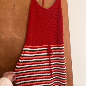 Candie's Red Striped Knit Mini Dress